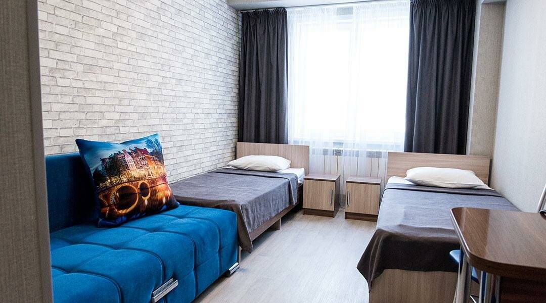 Номер эконом с двумя кроватями, корпус Лидер Спорт без звезд